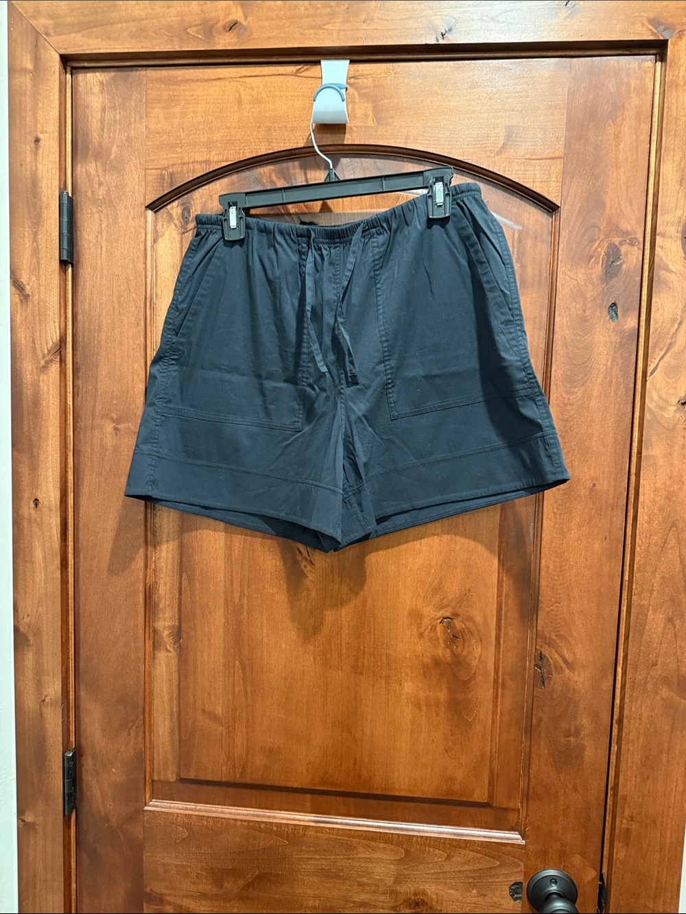 Relaxed Drawstring Shorts - Black